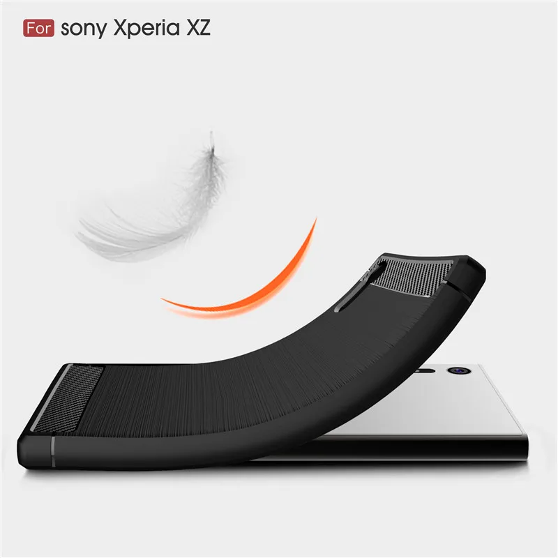 Чехол из углеродного волокна для Sony Xperia XZ F8331 F8332 мягкий чехол силикона и ТПУ F8331|case