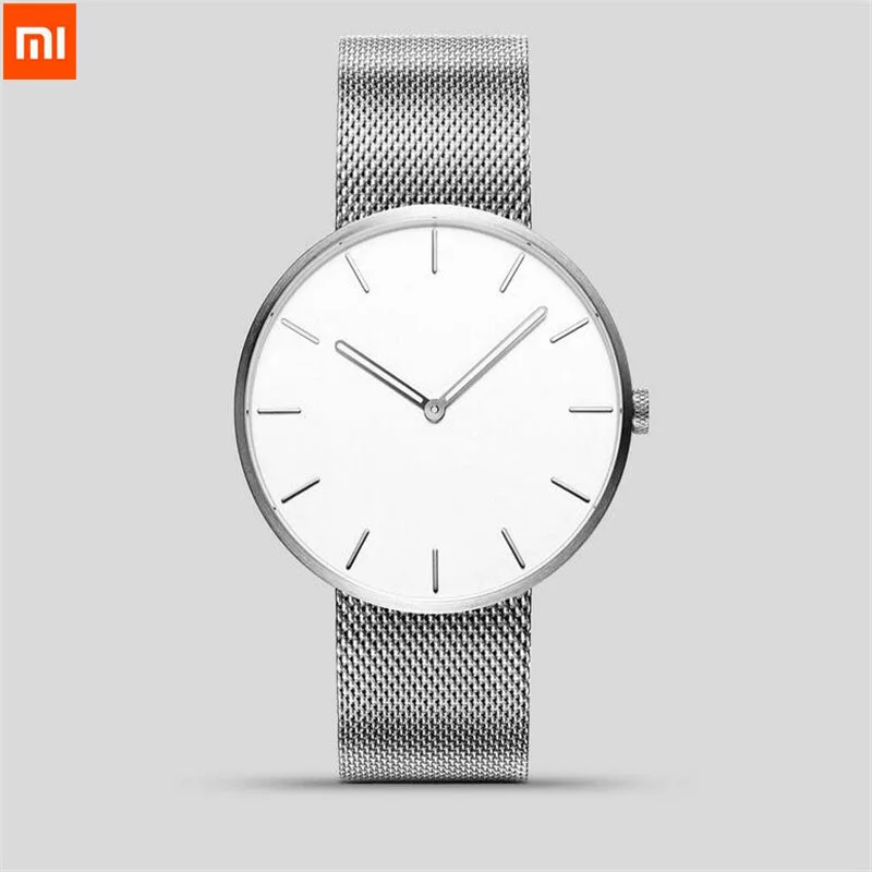 Xiaomi TwentySeventeen Аналоговые кварцевые наручные часы 39 мм светящиеся водонепроницаемые модные роскошные стальные часы для мужчин и женщин лучший подарок