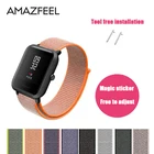 Ремешок AMAZFEEL нейлоновый для часов Amazfit, цветной плетеный браслет с нейлоновой петлей для Amazfit BIP PACE часы STRATOS