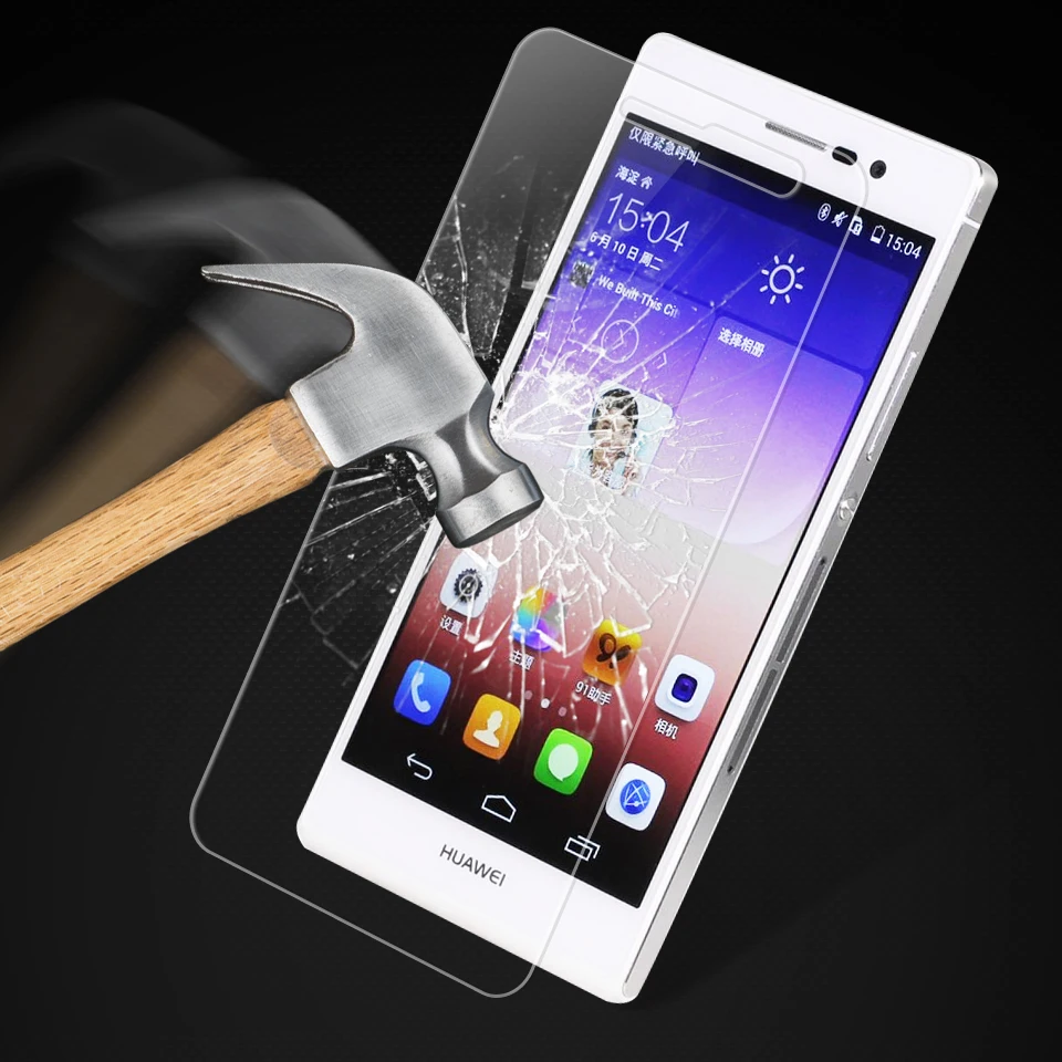 2 шт. Защитное стекло для экрана Huawei P7 пленка из закаленного стекла Ascend P 7 защитная