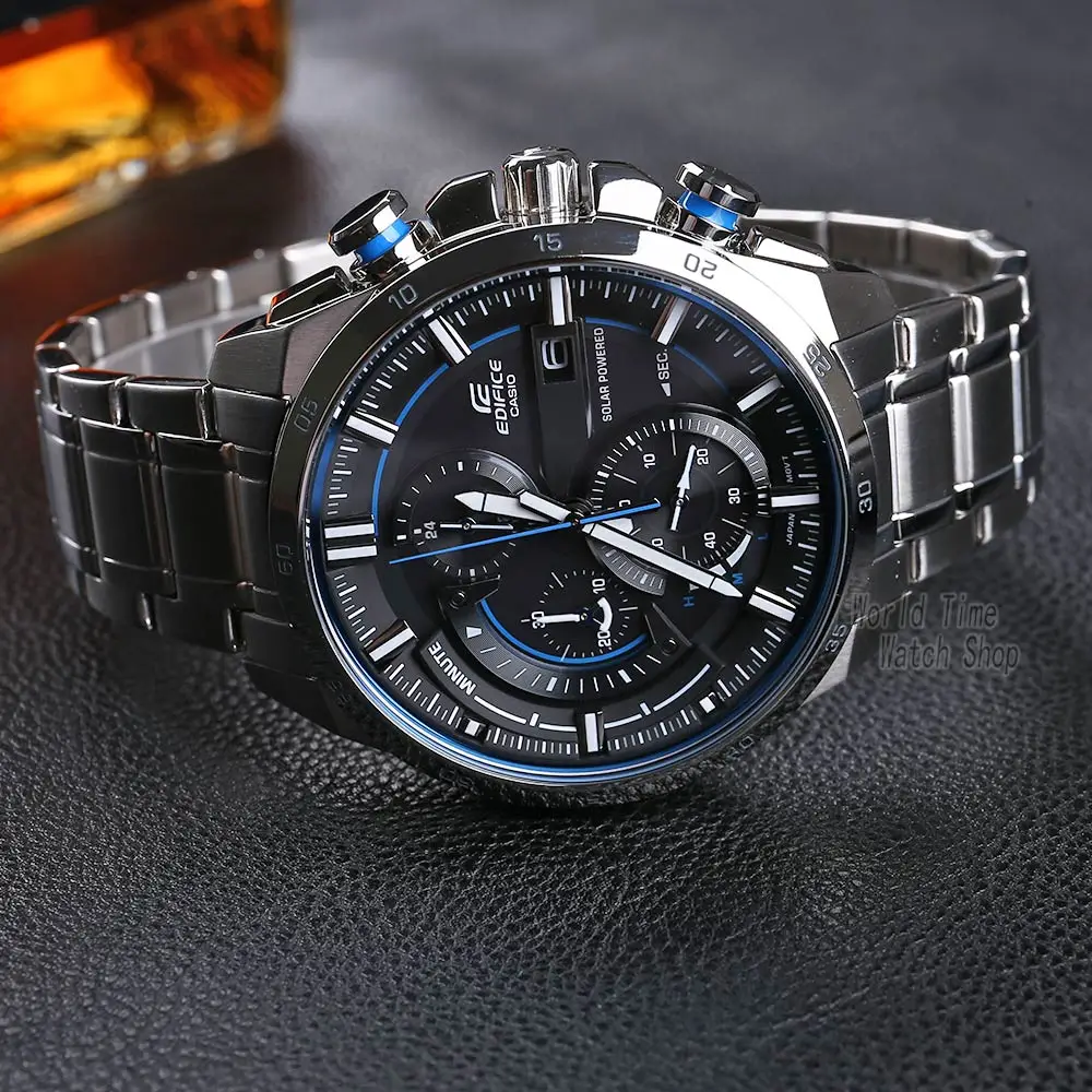 CASIO Часы повседневные деловые Солнечный водонепроницаемый модные мужские часы EQS-600D-1A2 EQS-600D-1A9 EQA-600D-1A2 EQS-600BL-1A