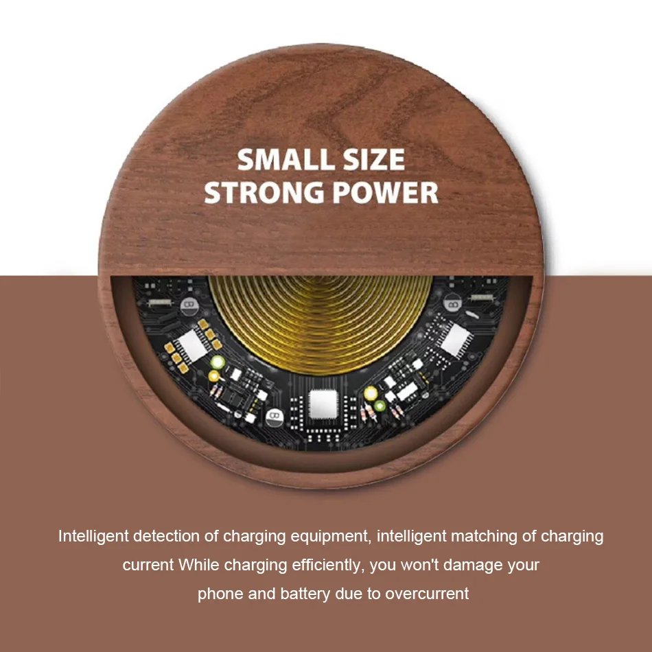KEXU 10W 7.5W Qi Wireless Charger Wood fast mini Charging Pad for iPhone X 8 Samsung Galaxy Note8 S8 S7Edge | Мобильные телефоны и