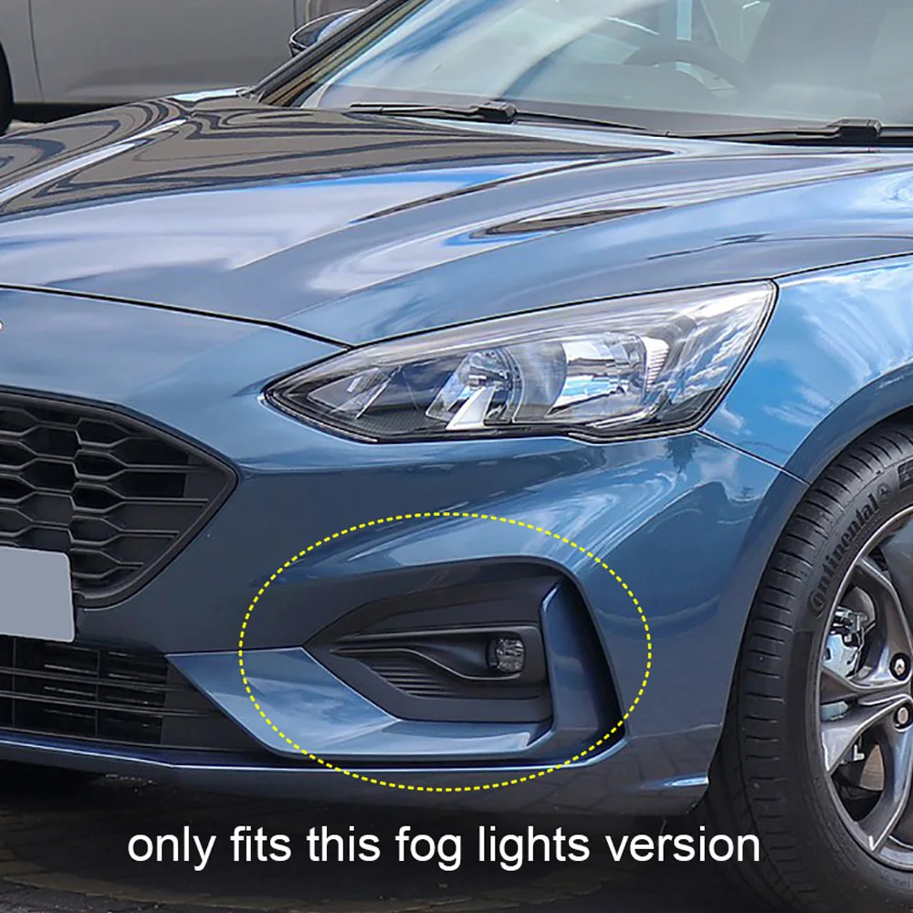 Для ford focus ST-Line ABS хромированные углеродное волокно передние противотуманные фары светильник тумана светильник абажур для лампы с металлическим каркаксом обрезки внешние аксессуары