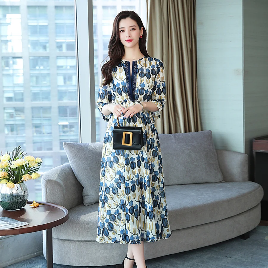 2020 размера плюс с коротким рукавом пляжное платье миди летнее винтажное