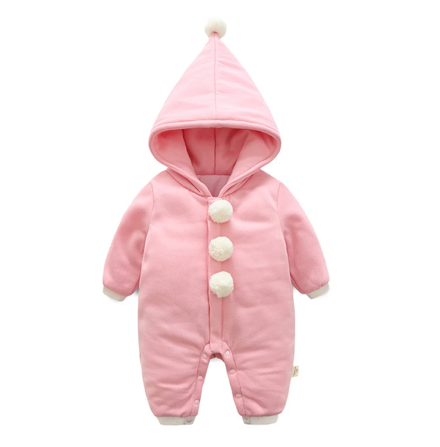 IYEAL одежда для маленьких девочек; Новинка; зимние детские комбинезоны с капюшоном; Плотная хлопковая верхняя одежда с принтом; комбинезон для новорожденных; Детский костюм