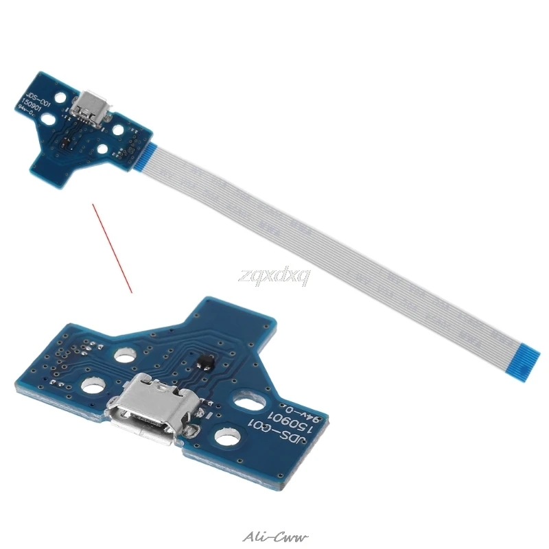 14 ручка булавка Line USB плата с зарядным портом Flex Cable для контроллера PS4 JDS 001 July 201
