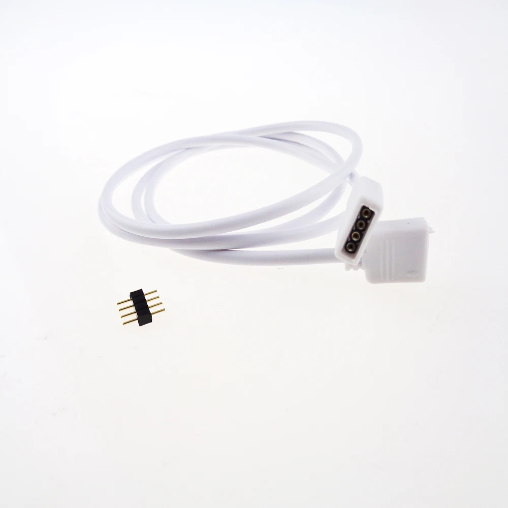 RGB светодиодный разъем 4 PIN 1 м 2 5 30 см Удлинительный кабель провод с для SMD 5050 3528