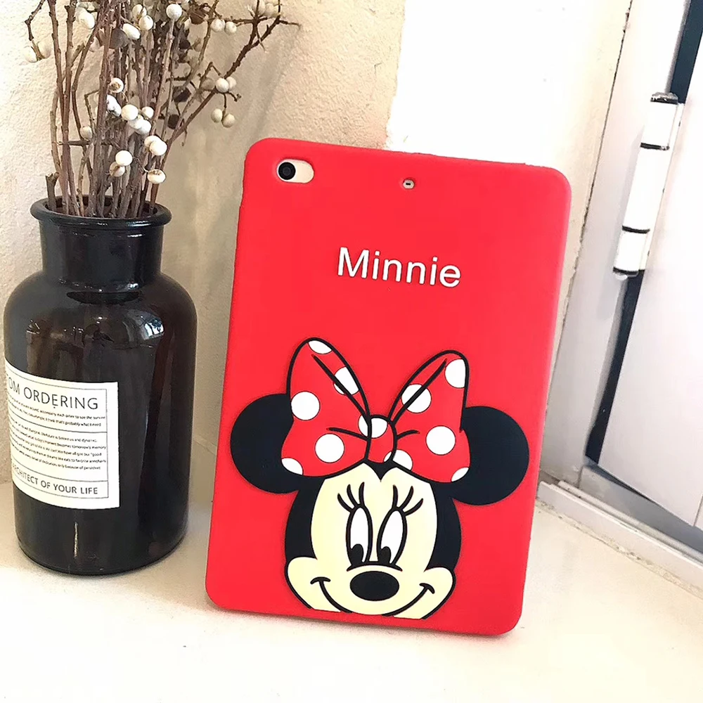 3D мультяшный силиконовый чехол для iPad Mini iPad Air Air2 iPad Pro iPad 9,7 / чехол Дейзи Микки Минни мягкая задняя крышка оболочка