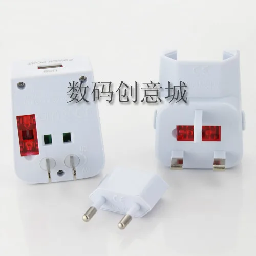 Универсальный адаптер переменного тока с предохранителем по всему миру зарядное