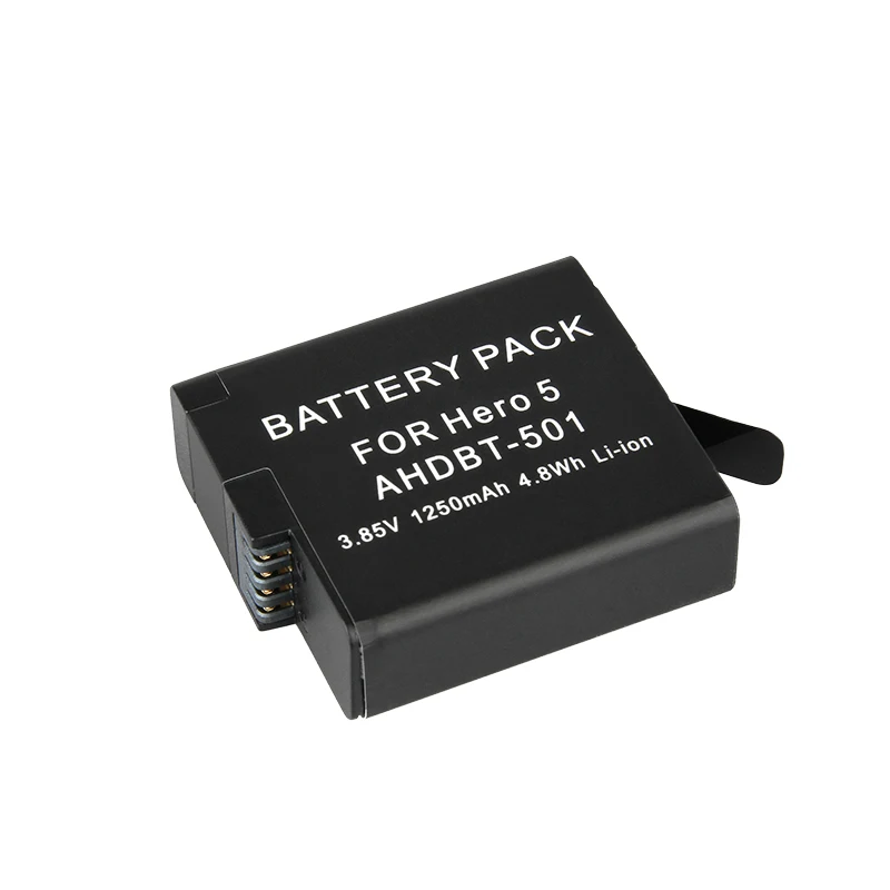 Dinto 1pc 1250mAh Full Decoded GoPro Hero 5 Battery AHDBT-501 AHDBT501 AHDBT 501 Rechargeable Camera Batteries for Gopro | Электроника