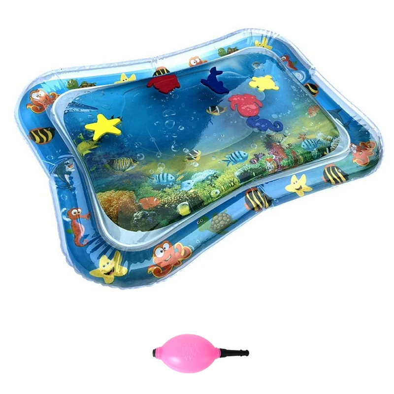 Tropical Fish B Детский водный игровой коврик, животик, игрушки для новорожденных, игровой коврик, ПВХ, для малышей, забавная активность, надувной коврик, детские игрушки, ковер для морского мира - Цвет: Tropical Fish B