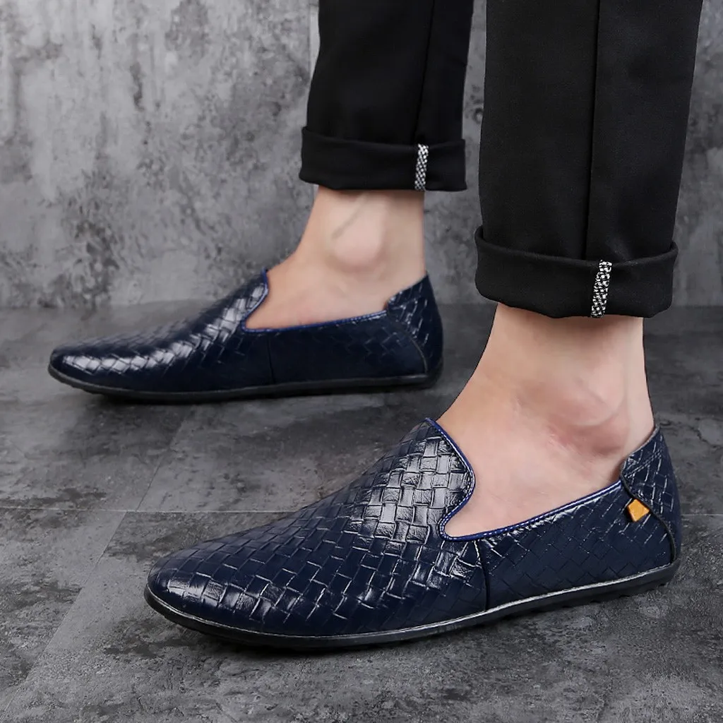 Fashion 2019 Men Shoes luxury Leather Casual Driving Oxfords Loafers Moccasins Italian for Men#G4 | Обувь