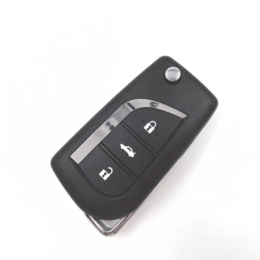 HKCYSEA 3 кнопки 315 МГц складной Выкидной дистанционный Автомобильный ключ без чипа