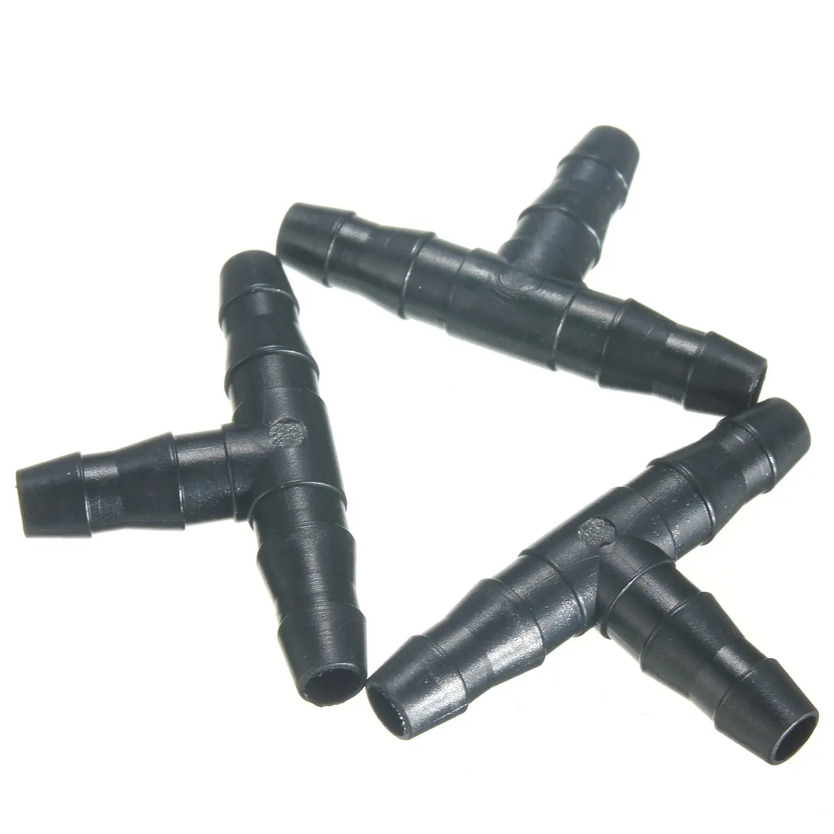 50 шт./лот пластиковые тройные капельницы коннектор Колючая Тройник капельная