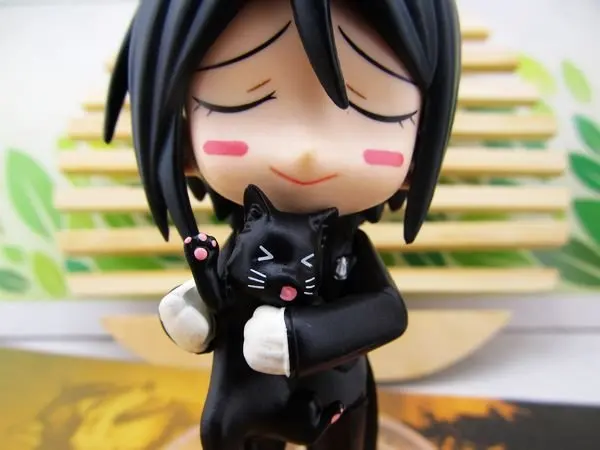 Бесплатная доставка Nendoroid 4 &quotМилый Черный Дворецкий Себастиан Микаэлис ПВХ мини