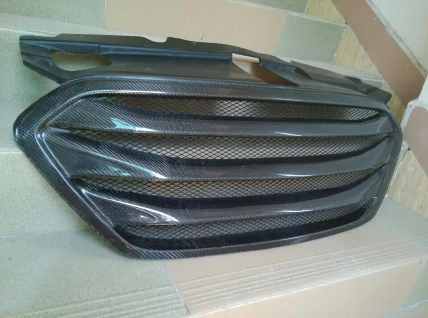 

Carbon Fiber Front Grille Around Trim Racing Grills Trim For 2013 Hyundai ix35