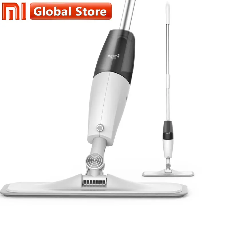 Xiaomi Mijia Deerma распылитель воды очиститель пола Швабра уборочная машина Смарт углеродное волокно пыли швабры 360 Вращающийся стержень 350 мл бак восковая Швабра