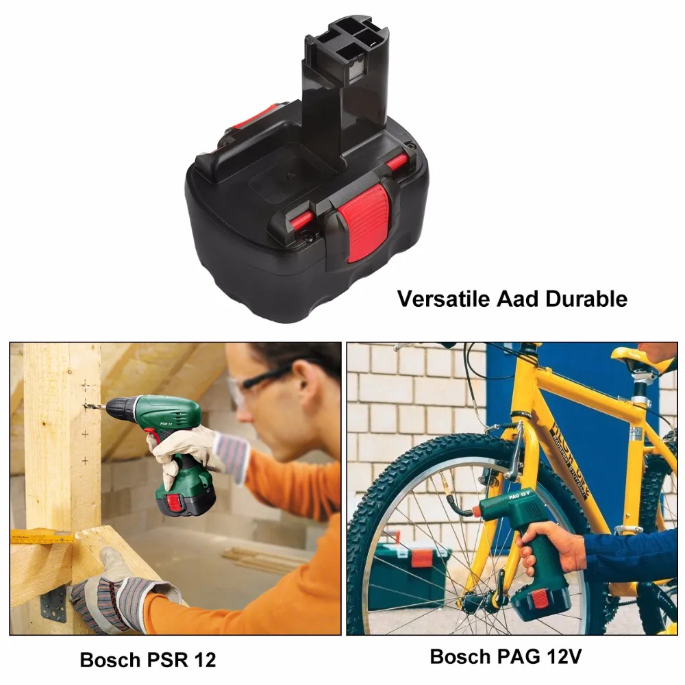 Никель-металлогидридная аккумуляторная батарея PSR 3000 12 в 1200 мАч для Bosch BAT043 BAT045