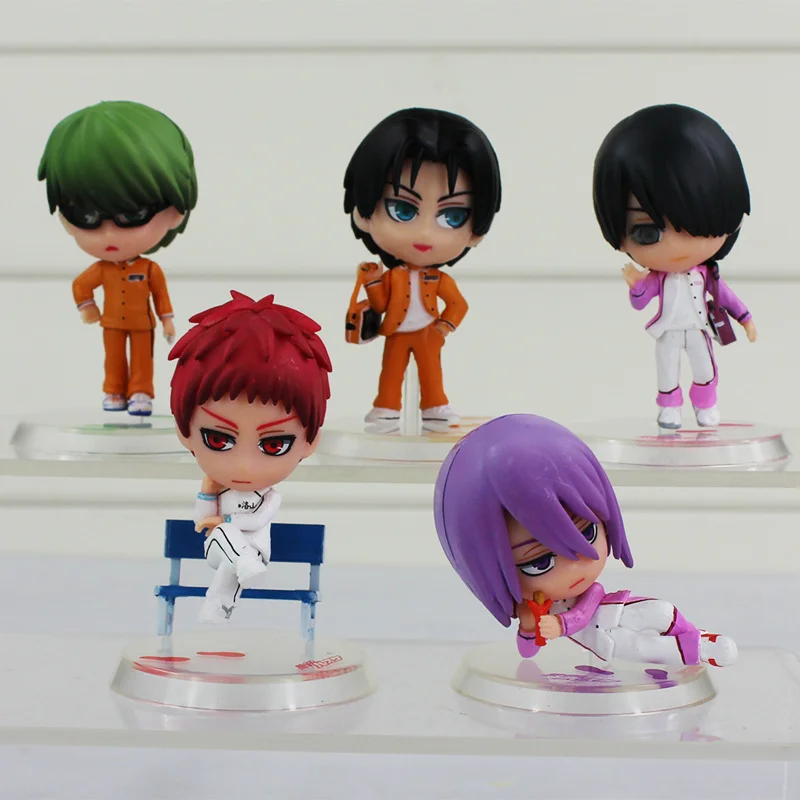 5 шт./лот Куроко Без корзины куроко Tetsuya Kuroko No basuke ПВХ Модель фигурка игрушка