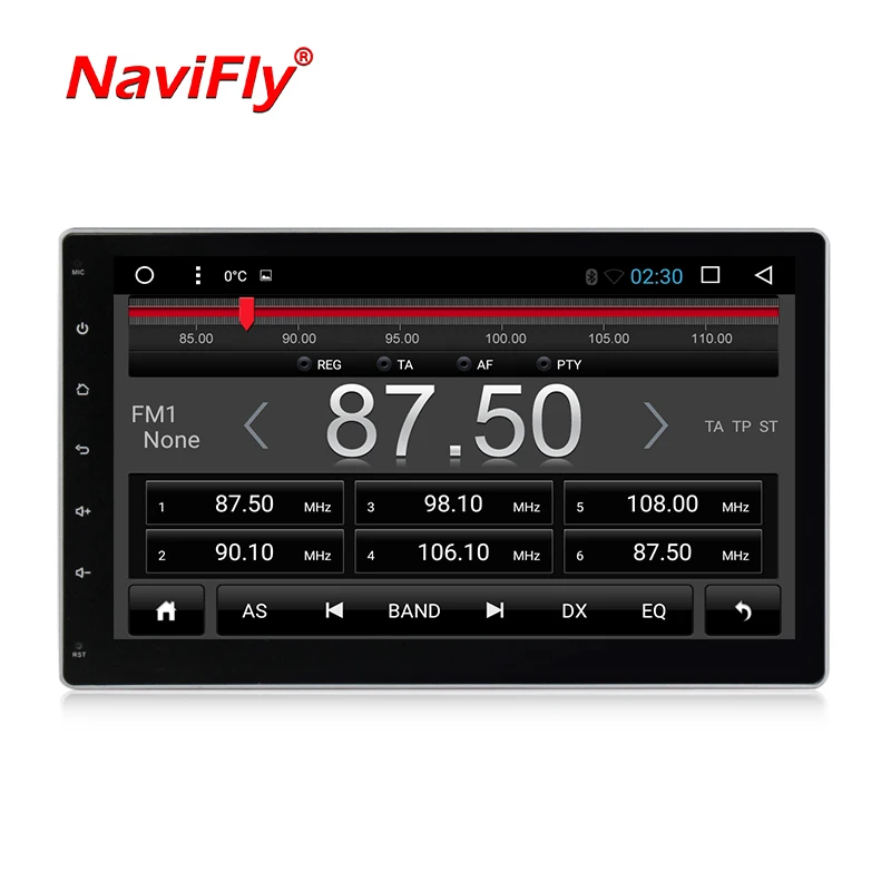 Navi-Fly Android8.1 HD 600*1024 экран четырехъядерный ПЗУ 16 Гб 2 DIN Универсальное автомобильное