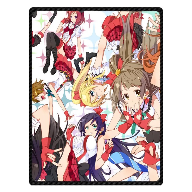Love Live! Весенне-осеннее одеяло с принтом для школы Idol Project покрывало из кораллового
