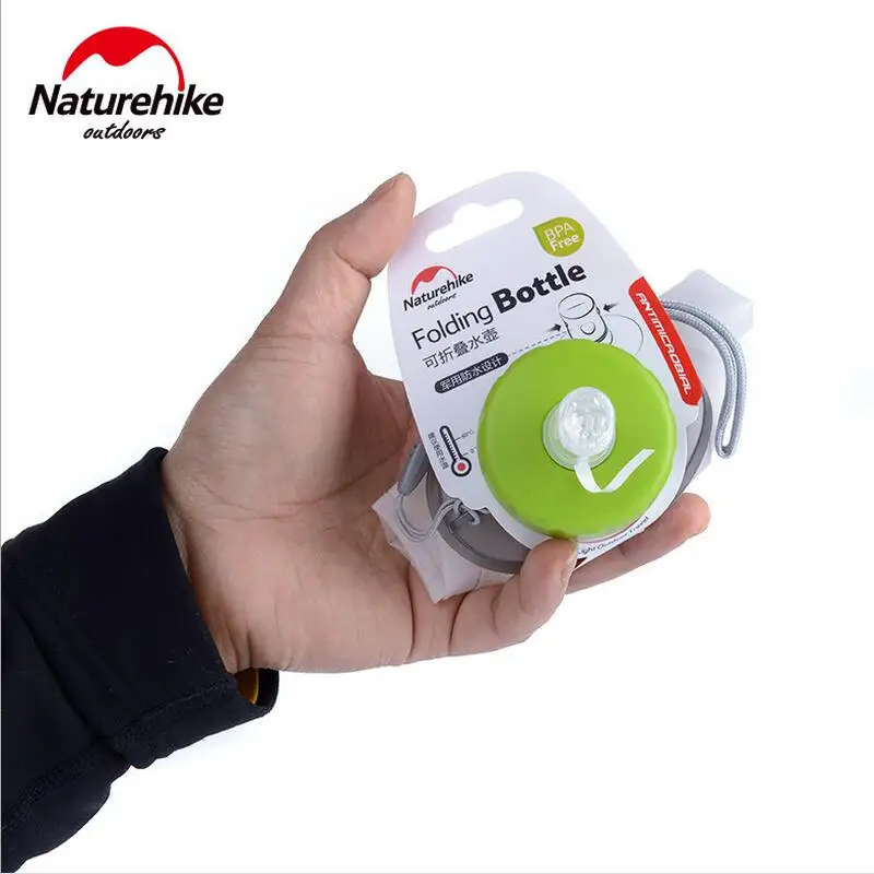 Бутылки для питьевой воды Naturehike герметичные из пищевого силикона не содержат BPA