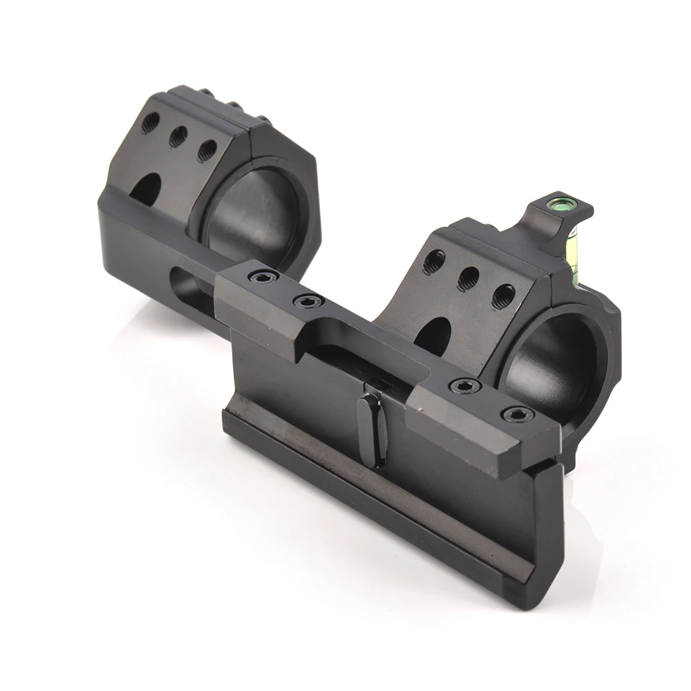 

Heavy Dute 4 Screw 25.4/30mm Ring Extended Rail Base With Compass and Spirit Bubble Level 20mm Rail Mount Hunting