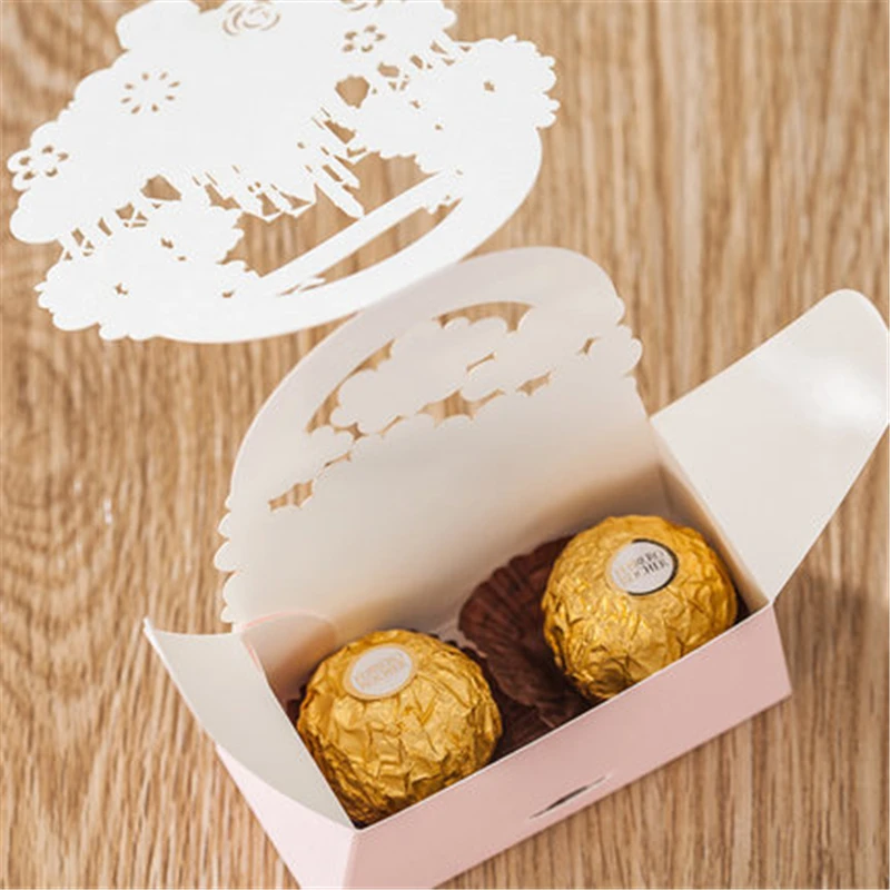 Новый розовый цветок бабочка Лазерная резка элегантное украшение для невесты