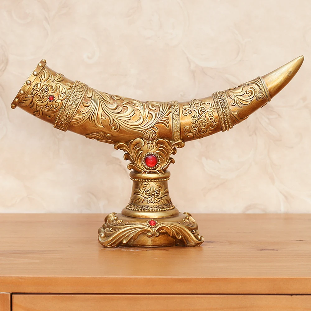 

A PCS European ivory decoration home living room TV cabinet wine cabinet Bogu frame lucky decorative art ornaments AP5221553