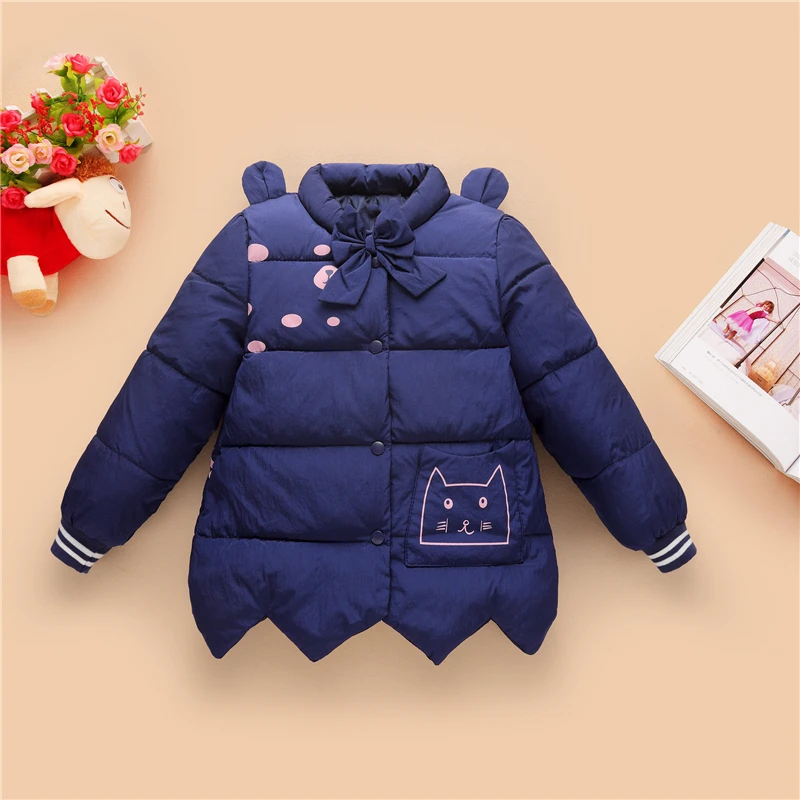 Модная новинка сезон осень зима Детский пуховик хлопковая детская утепленная