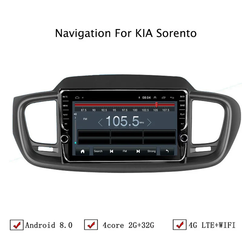10 1 &quotAndroid 6 0/8 Автомобильная dvd-навигационная система для Kia Sorento 2015 2016 Автомобиль