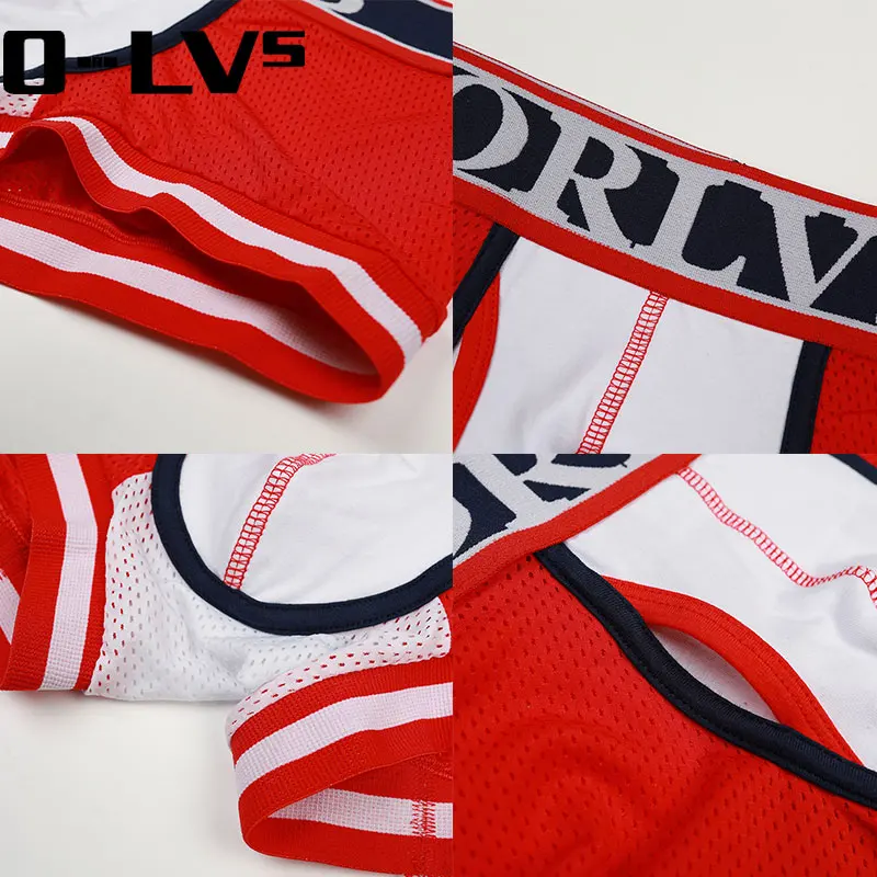 C мужские боксеры из 3 предметов ORLVS мужское нижнее белье s Cueca Сетчатое летние