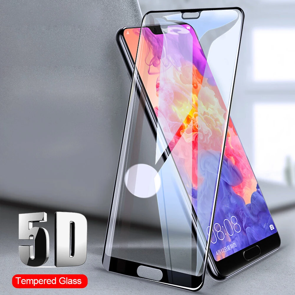 5D полное покрытие из закаленного стекла для huawei P20 Pro mate 10 Lite P10 P8 P9 2017 Защита экрана