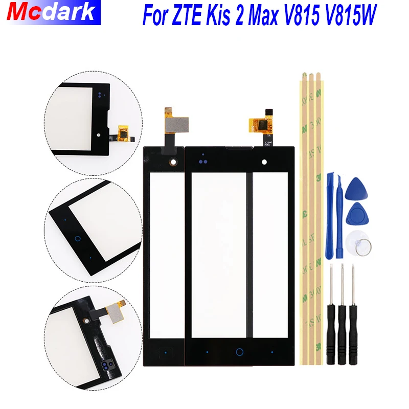 Сенсорный экран для ZTE Kis 2 Max V815 V815W Сенсор передних боковых Стекло дигитайзера тр