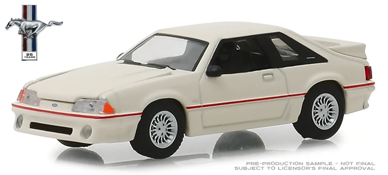 Зеленый свет 1: 64 1989 Ford Mustang 5 0 25 лет игрушечная машинка из сплава игрушки для детей