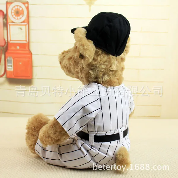 Бесплатная доставка бейсбольная одежда плюшевый мишка плюшевая игрушка подарок