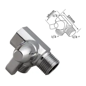 3-ходовой регулирующий клапан из твердой латуни, клапан для душа, клапан запорного клапана для душевой головки