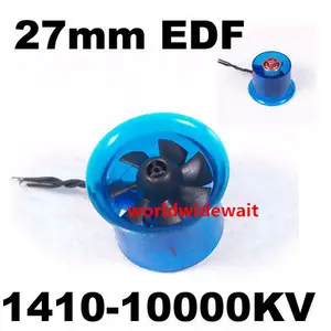 New HL2708 1410 10000KV Motor EDF 27mm Ducted Fan for RC Aircraft Airplane