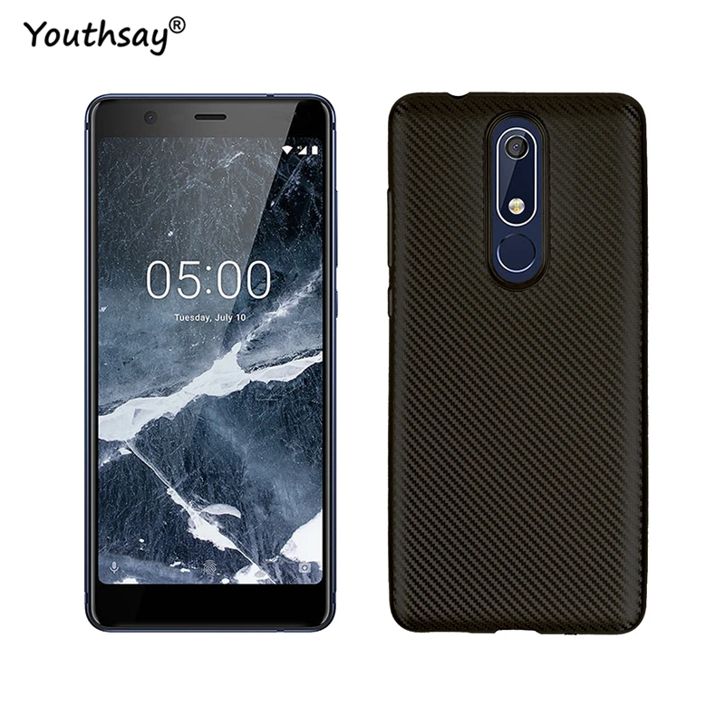 Чехол для Nokia 5 1 роскошный мягкий силиконовый чехол телефона 2018 задняя крышка Coque