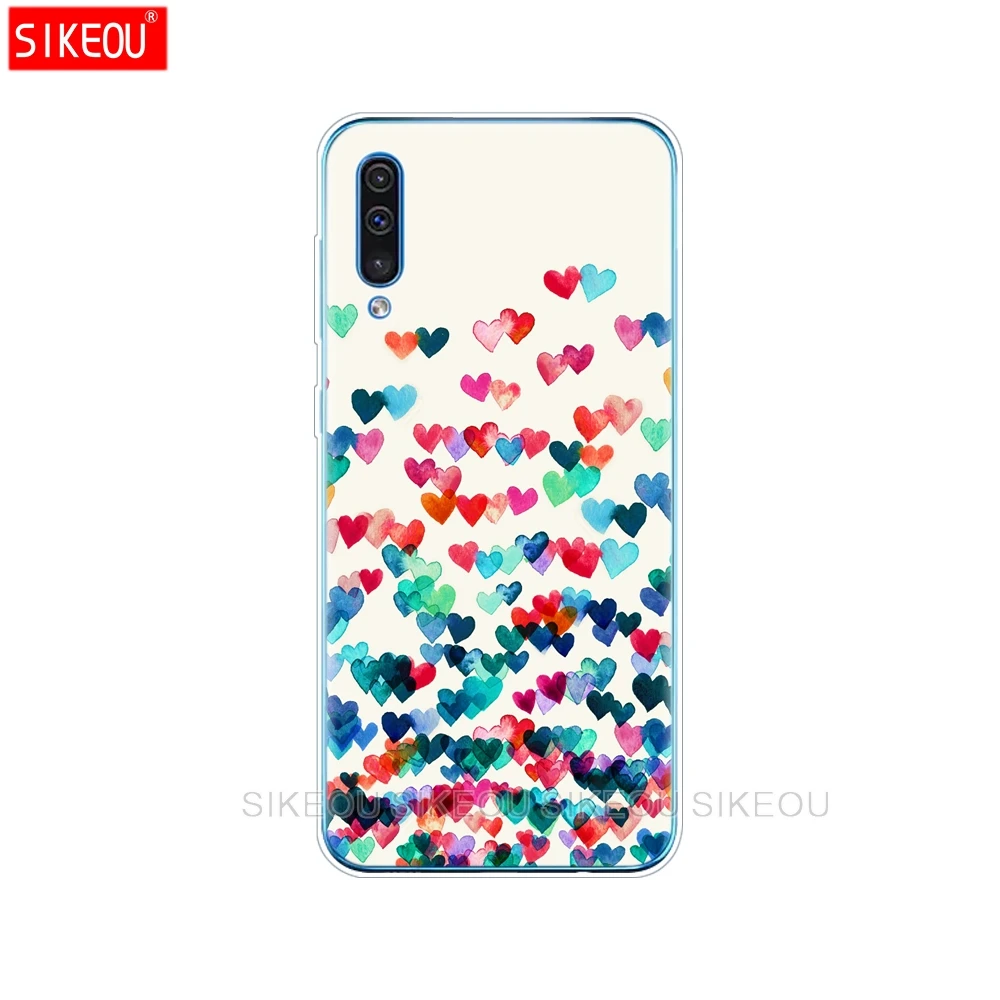 Для samsung Galaxy A50 силиконовый прозрачный Футляр задняя крышка чехол для телефона для samsung A50 A505 A505F SM-A505F мягкий чехол 6,4 - Цвет: 33982