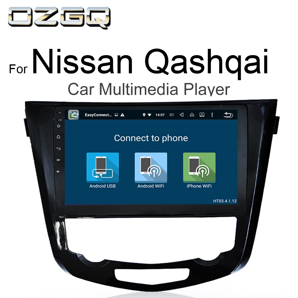 OZGQ Android 9 0 Автомобильный плеер для Nissan Qashqai 2014 ~ 2018 экран Авто GPS навигация Bluetooth
