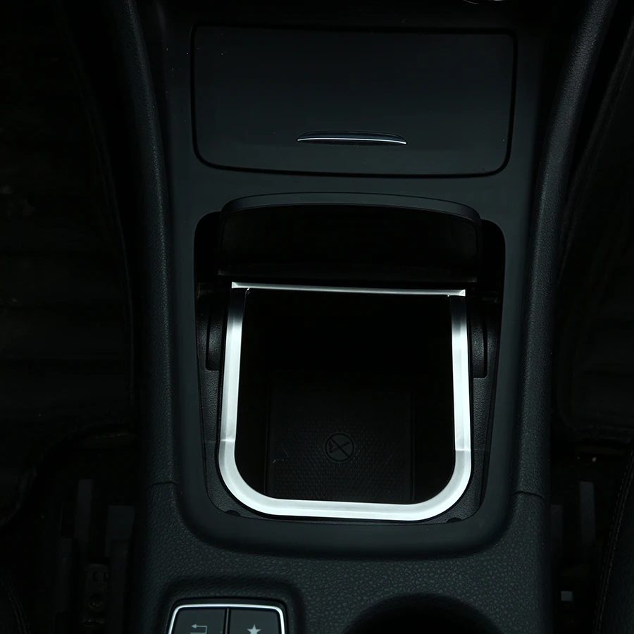ABS хромированный центральный ящик для хранения рамка наклейки отделка Mercedes Benz CLA