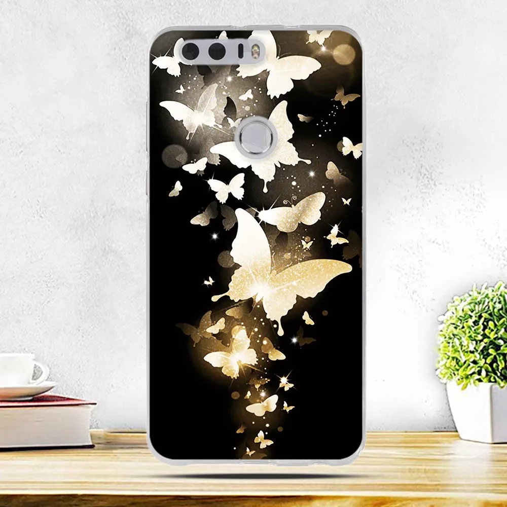 Чехлы для телефонов Huawei Honor 8 чехол 3D рельефный ТПУ Защитный Мягкий силиконовый