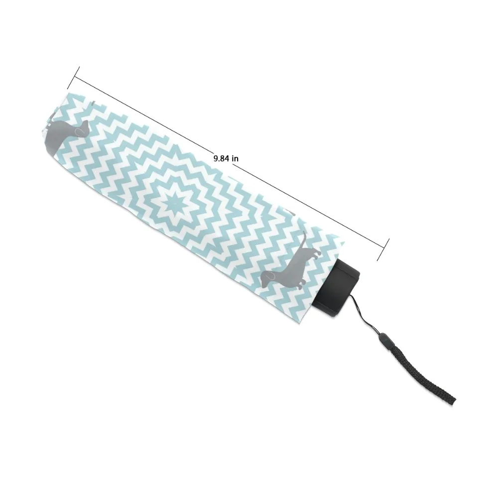 Высококачественный милый Зонт с принтом сосисок и собак модный трехскладной