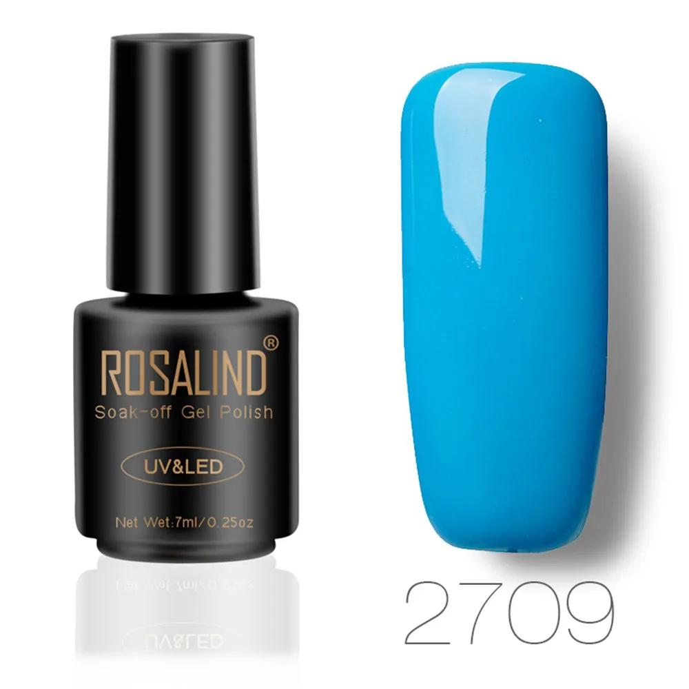 B ROSALIND 15 цветов многоцветные гелевые лаки для рисования Soak-off UV светодиодный Гель-лак ручка для росписи лаком для ногтей художественная основа для маникюра 7 мл - Цвет: B