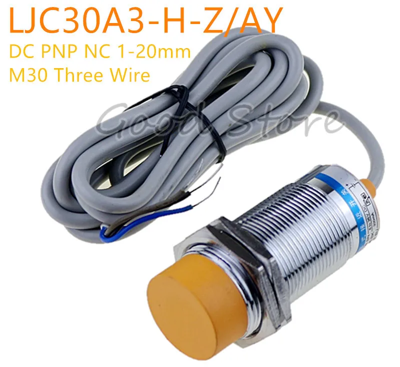 

1Pcs LJC30A3-H-Z/AY Three Wire M30 DC PNP NC 1-25mm distance measuring capacitive proximity switch sensor