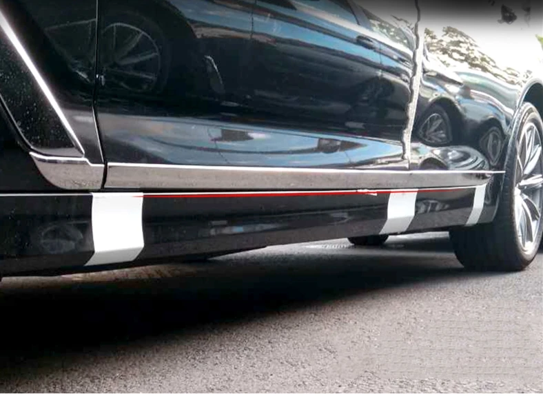 Для BMW 5 Series G30 528li 530li 2018 2019 Аксессуары хромированная abs дверная боковая линия