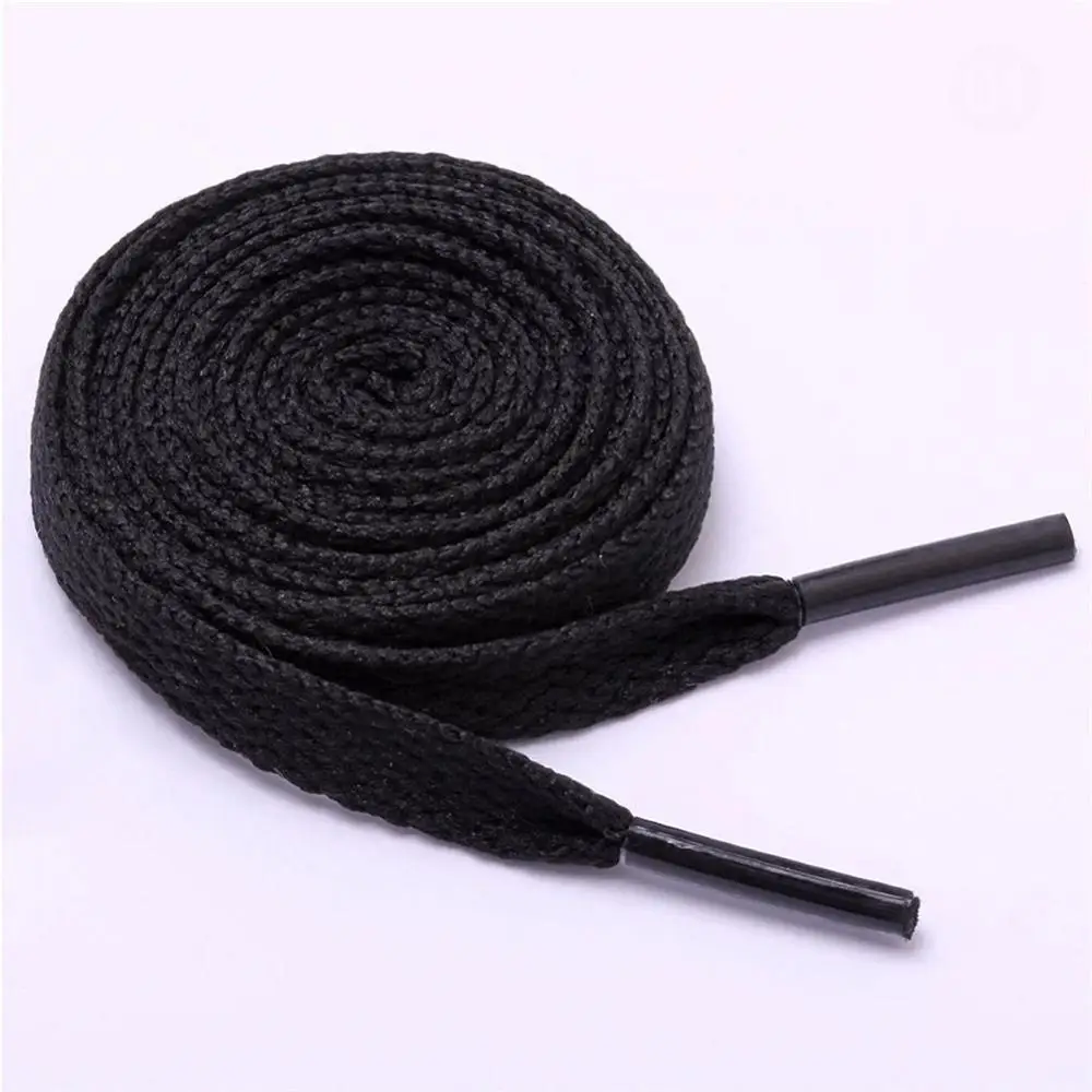100cm 1 пара, 100 см, прочные двухцветные плоские шнурки для кроссовок, унисекс, повседневная женская и мужская обувь, ботинки со шнурками на веревочной подошве, Cordones Zapato - Цвет: 100cm