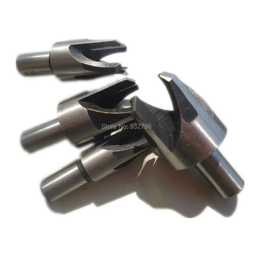 4pcs Carpentry Wood Plug Cutter Cutting Tool Drill Bit Set Four-Tooth Chamfered Cutters Tapered Taper Size 5/8 1/2 3/8 1/4 Hot |