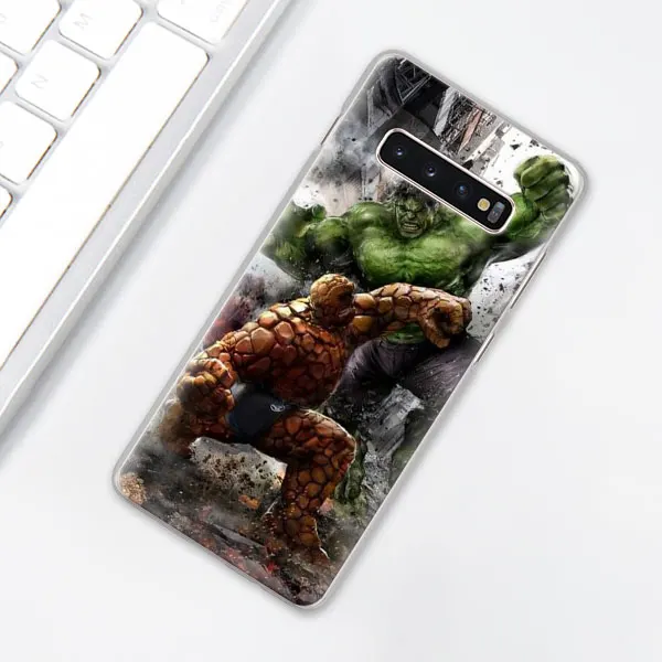 015 Комикс, супергерой "Халк", "крашеный чехол для телефона для samsung Galaxy S10e S10 плюс S7 S8 S9 Plus Note 8 9 M10 M20 M30 жесткий чехол Coque - Цвет: 015